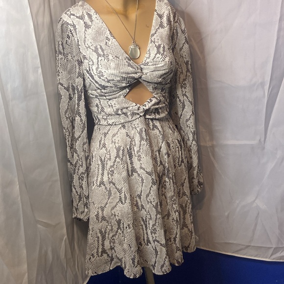 Express Snake Print Dress - Picture 1 of 8
